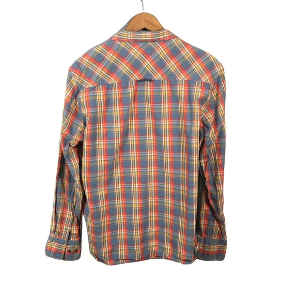 BF799 Mens PD&C Paper Denim & Cloth Classic Fit Plaid Button Down Shirt L - Picture 4 of 5